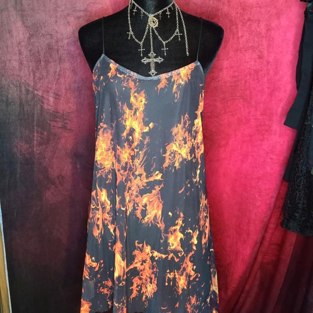 Motel Fiery Sanita mini dress